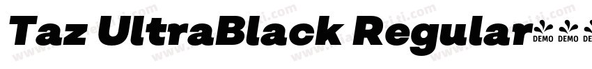 Taz UltraBlack Regular字体转换